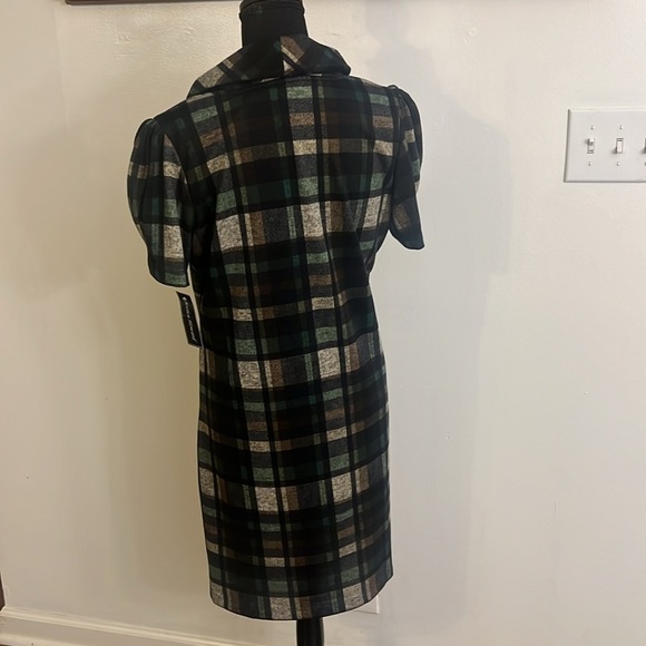 NWT Jessica Howard Plaid, Spandex Baby Doll Dress, Sz. L. - Picture 7 of 12